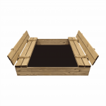 Impregnuota smėlio dėžė HATIS, 120x120 cm