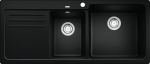 Virtuvinė dviguba plautuvė Blanco NAYA 8 S 525946, juoda