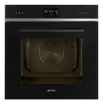 Įmontuojama orkaitė su garų funkcija Smeg SO6402S3PB