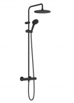 Termostatinė du&scaron;o sistema Hansgrohe Vernis Blend 240 1jet, 26426670, juoda matinė