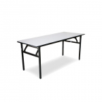 Stačiakampis medinis stalas dengtas PVC 183x92