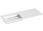 Praustuvas Kame Corian, CN1202465-L-BS, 120 cm, Balta matinė