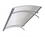 Stogelis Foshan Silver Wing Outdoor Products Polycarbonated Roof 90x160cm Grey Aluminium, 000051349580