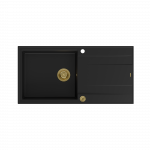 Plautuvė Quadron EVAN 146 XL HCQE10050U7_PVDG1_P2O, 1000x500x210 anglies juoda/aukso