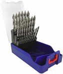 Metal drill bit set 1-13mm, "Smart Point" progressive tip, 25pcs