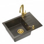 Plautuvė su mai&scaron;ytuvu ir dozatoriumi Quadron ART JOHNNY 116 (60x44x18,5), ARTJ6044G1BP_3323502_PVDBSG1_D