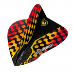 Smiginio strėlyčių sparneliai Winmau Prism Zeta Black / Yellow / Red