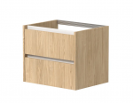 Spintelė po stalvir&scaron;iu KAME CITY, BUC/6-3DR/35P3, balti profiliai, 60 cm, &Scaron;viesus ąžuolas
