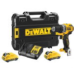 Akumuliatorinis suktuvas-gręžtuvas Dewalt DCD701D2-QW, 10.8 - 12 V, 2000 mAh