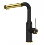 Virtuvinis mai&scaron;ytuvas su i&scaron;traukiama žarna Quadron ANGELINA Q LINE 3573500_BLMPVDG1, juoda matinė/aukso