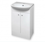 Vonios spintelė su praustuvu Deftrans Nice 50, balta, 25.6 cm x 50 cm x 80 cm