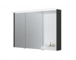 Veidrodinė spintelė Kame Loft, MC3DML/100-70/D27-LFT, su LED stogeliu, 100 cm, Grafitas