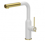 Virtuvinis mai&scaron;ytuvas su i&scaron;traukiama žarna Quadron ANGELINA Q LINE 3573500_WHMPVDG1, balta matinė/aukso