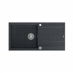 Plautuvė Quadron EVAN 146 XL HCQE10050U8_BS_P2O, 1000x500x210 juodas deimantas/plienas