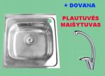 I&Scaron;PARDAVIMAS! Nerūdijančio plieno plautuvė 877 uždedama su sifonu DOVANA mai&scaron;ytuvas virtuvinis A2208