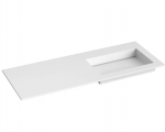 Praustuvas Kame Corian, CN1202465-R-BS, 120 cm, Balta matinė