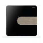 Pisuaro vandens nuleidimo klavi&scaron;as Viega Style 23, 774585, juodas/nerūdijančio plieno