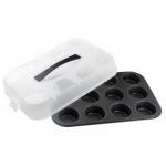 12 keksiukų kepimo forma su fiksuojamu dangčiu ZENKER SPECIAL TO GO