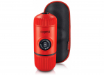 Rankinis maltos kavos aparatas su dėklu WACACO NANOPRESSO LAVA RED