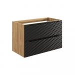 Apatinė spintelė Comad Ocean Black 82-90-2S, 90 cm, juoda