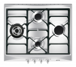 Įmontuojama dujinė kaitlentė Smeg SR264XGH2