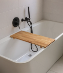 Ąžuolinis vonios padėklas / lentyna Bold Frame BELLA, natūralus ąžuolas, 90 cm