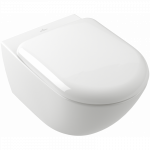 Pakabinamas klozetas Villeroy & Boch Antao Twist-flush su CeramicPlus danga ir dangčiu Soft-close, 4674T0R1 + 8M67S1R1