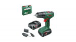 Akumuliatorinis gręžtuvas-suktuvas Bosch EasyDrill 18V-40 - 2 x 2,0 Ah, 06039D8005