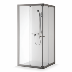 Du&scaron;o kabina Baltijos Brasta Rasa boksas 90x90 cm, tamsintas rudas stiklas