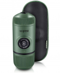 Rankinis maltos kavos aparatas su dėklu WACACO NANOPRESSO MOSS GREEN