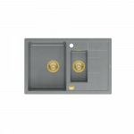 Plautuvė Quadron MORGAN 156, HB8224U5-G1_P2O, sidabrinis akmuo