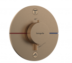 Potinkinis termostatinis mai&scaron;ytuvas Hansgrohe ShowerSelect Comfort S, 15556140, &scaron;lifuotos bronzos