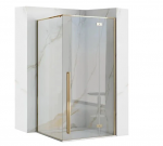 Du&scaron;o kabina Rea Fargo K6614, 90x120 cm, &scaron;viesus auksas