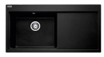 Plautuvė Franke Mythos MTG 611, 114.0476.996, su ventiliu, dubuo kairėje, Fragranite, onikso (juoda)