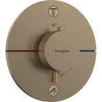 Potinkinis termostatinis du&scaron;o mai&scaron;ytuvas Hansgrohe ShowerSelect Comfort S, 15554140, &scaron;lifuotos bronzos
