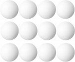 Stalo teniso stalo kamuoliukai Bilaro Match 40+ balti (12vnt.pak.)
