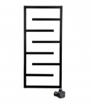 Elektrinis rank&scaron;luosčių džiovintuvas WOBBEE WELLY BLACK 50x110cm, de&scaron;ininis W-WELL-50110BM+NEX300HIDBM-R