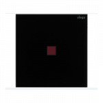 Pisuaro vandens nuleidimo mygtukas Viega More 200, 774677, juodas stiklas