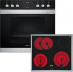 Įmontuojamos orkaitės ir elektrinės kaitlentės komplektas Siemens MKE3KB62