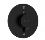 Potinkinis termostatinis mai&scaron;ytuvas Hansgrohe ShowerSelect Comfort S, 15556670, juodas matinis