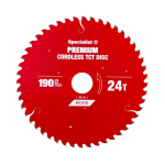 SPECIALIST+ pjovimo diskas Cordless 190x24Tx30mm