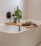 Ąžuolinis vonios padėklas / lentyna Bold Frame BELLA, tamsintas ąžuolas, 60 cm