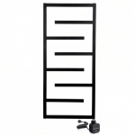 Elektrinis rank&scaron;luosčių džiovintuvas WOBBEE WELLY BLACK 50x110cm, de&scaron;ininis W-WELL-50110BM+NEX300SCBM-R