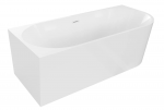 Laisvai pastatoma kampinė vonia Mexen Mia 160 x 75 cm, baltas i&scaron;leidimas, kairinė - 52691607500L-20