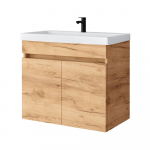 Vonios spintelė su praustuvu Riva SA63-10E, Gold Craft Oak