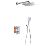 Termostatinė du&scaron;o sistema - potinkinė TURTL Versa 3393S-001, chromo