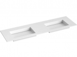 Dvigubas praustuvas Kame CORIAN, CN1600465-D-BS, 160 cm, balta matinė