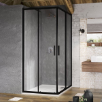 Du&scaron;o kabina Ravak Blix Slim BLSRV2-80 X1LM40300Z1, juoda + Transparent