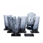 Magnetinės plastikinės stiklinės Silwy LONGDRINK KO-LD-G-6, 6 vnt.