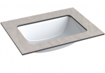 Praustuvas su stalvir&scaron;iu Kame Universal, WP/6-3/H12-P3, 60 cm, Pilkas mėnulis HPL